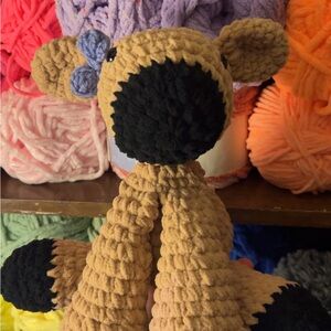 Handmade crochet jersey cow!!